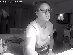 Teenager Cockslut Skips Homework to Fuck Her Pussy to Lesbian Porn