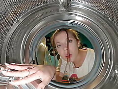 Step Sister-in-law Got Stuck Again into Washing Machine Had to Call Rescuers