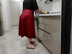 When my father is not at home, my step-mother tries to turn me on.