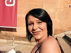 German natural teen next door attempt real public blind date