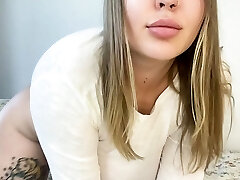 gorgeous blonde nubile & big white dildo footjob closeup gorgeous blonde nubile & big white dildo footjob closeup