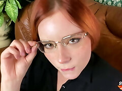 Horny Teacher Deepthroats Student Dick, Rough Fuck - Facial