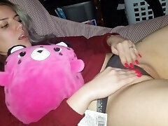 Father rubs and plays with teen's cameltoe