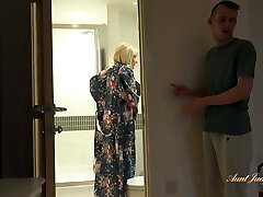 AuntJudysXXX - 59yo Busty Blonde Step-Aunt Amy Humps her Step-Nephew