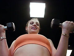 Hardcore fucking in the gym with provocative babe Kenzie Love