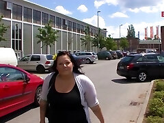 Chubby german girl picked up on Street for Ravage casting