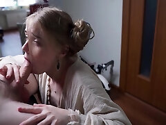 Sister-in-law Swallowed Her Brothers Cock And Got A Liter Of Jizz On Her Face