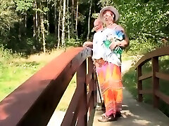 An Older Duo Have Fucky-fucky By The Lake, A Young Slut Sees Them