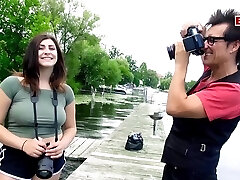 German 1 natural boobs teen Street Flirt and