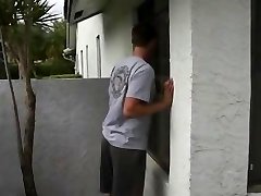 Pervert peeps in neighbor MILF window gets caught