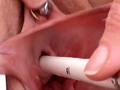 Cervix and Peehole Smashing with Objects Milking Urethra