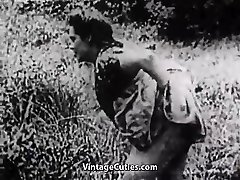 Hard Sex in Green Meadow (1930s Antique)