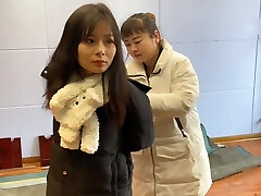 Two Chinese Girls Attempted Bondage