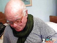 Beautiful caregiver Sarah Star humped by cunning old grandpa Mireck