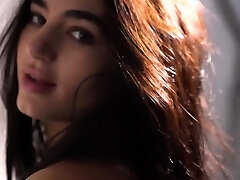 Sexy latina model babe goes classic