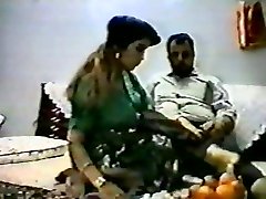 Vintage arab amateur couple make hard homemad