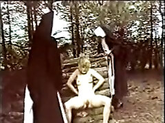 2 nuns chastise and abuse a juvenile hottie