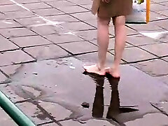 Crazy sole fetish in public Crazy sole fetish in public