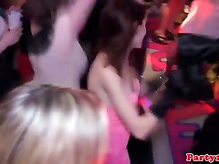 Amateur eurobabe spreading legs in nightclub