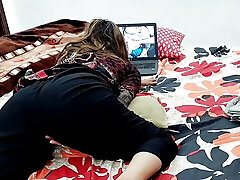 INDIAN COLLEGE GIRL HAS AN Ejaculation WHILE WATCHING HER OWN DESI Pornography MOVIE ON LAPTOP