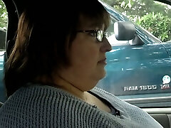 Mature Plumper neighbor lady wants to play with my cock in her truck
