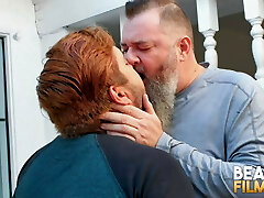 BEARFILMS Fat Grizzly Tony Marks Sucked By Gay Alezgi Cage 