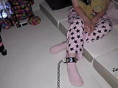 Anal crazy BDSM teen gobbles out dom’s ass