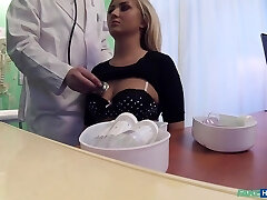 Wild medic wants to fuck Cayla Lyons on the bed during the visit Wild medic wants to fuck Cayla Lyons on the bed during the visit