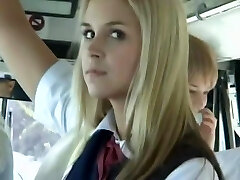 Bus Full of Ash-blonde School Girls 3
