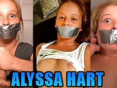 Tiny Redhead Alyssa Hart Duct Tape Gagged In Trio Hot Gag Fetish Videos