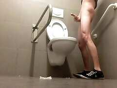 Young Gay Boy Doing Filthy Things In Public Toilet!