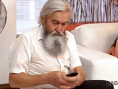 DADDY4K. Boy caught old dad fingering his Gf and...