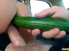 Pussy and donk fucking in the car with cock liking Amber Deen