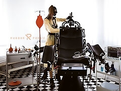 Rubber Mistress prepares the Hospital for Examination