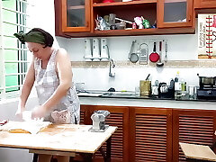 Bare Cooking. Nudist Housekeeper, Naked Bakers. Nude Maid. Naked Housewife. L1