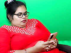 MUMBAI Mischievous GIRL Fingering IN RED DRESS AND GLASSES CLEAR HINDI AUDIO