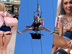 Blonde Teen Sky Pierce Public Romp after Showing Pussy POV