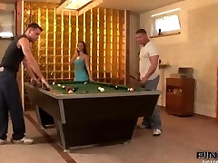 I just had an awesome threesome in the pool hall!