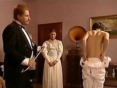 Two scorching teens in hard caning vintage scene