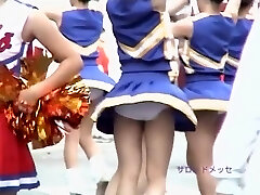 Astounding Asian cheerleader women recorded on camera