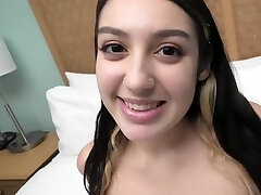 Watch this HOT fucking Latina teenage suck