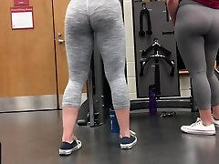 Spying on college damsel asses in gym