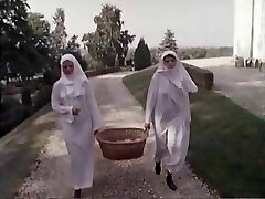 two hairy nuns ..antique