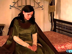 Beautiful maids share the King's fuck-stick in a rough threeway Beautiful maids share the King's fuck-stick in a rough threeway