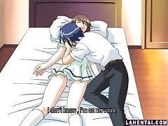 Anime Porn teenage gets tittyfucked and pussy pumped