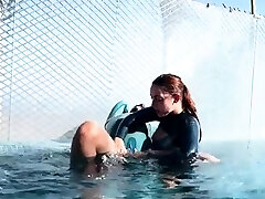 Eroteric Shibari Bondage Underwater Latex Struggle - Eroteric Shibari Bondage Underwater Latex Struggle -