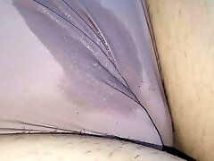 I spit and Rub Amazing Cameltoe Vulva of My Friend's Wife