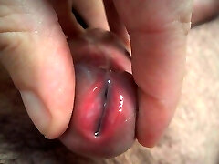 Extreme Close-Up Meatotomy Pop-shot