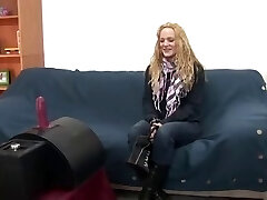 blonde on sybian