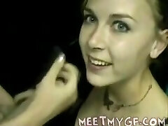 EMO Homemade Teenage Goth Blowjob [Montage!]